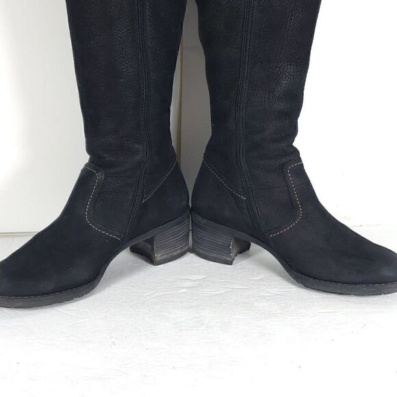 Paul Green Women’s Kendra US8 UK5,5 Knee High Buckle Leather Black Riding Boots - Picture 7 of 12